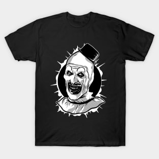 Art the Clown black and white T-Shirt